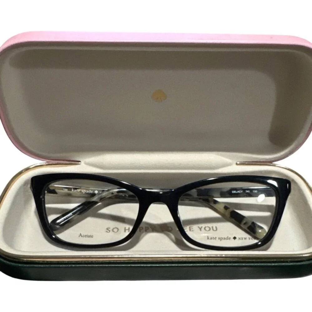 Kate Spade DELACY 07KI Eyeglasses 50-18 130 Black Havana New MSRP $188